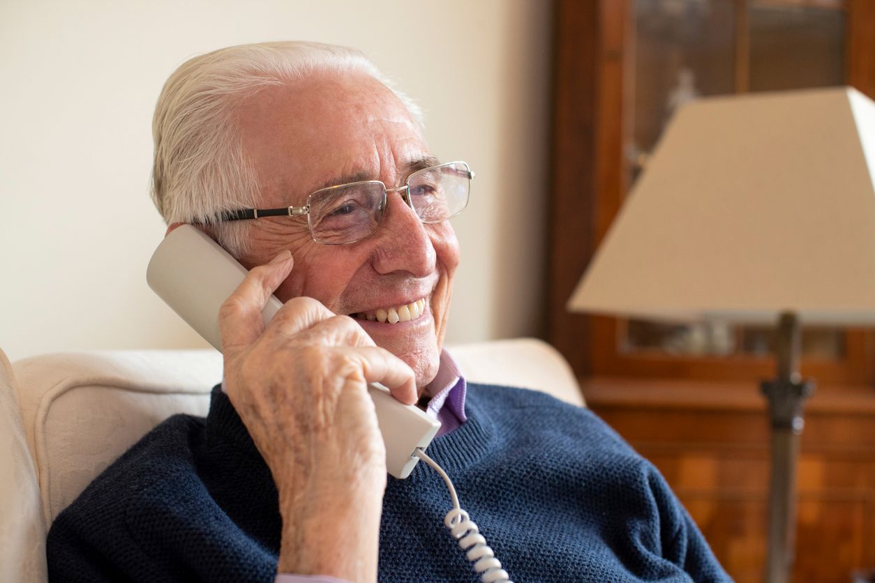 Foster senior connection and home safety with a house phone - blog post image